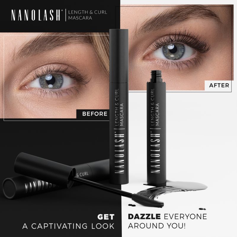 Nanolash Length&Curl Mascara lengthening, curling and volumising mascara 10 ml