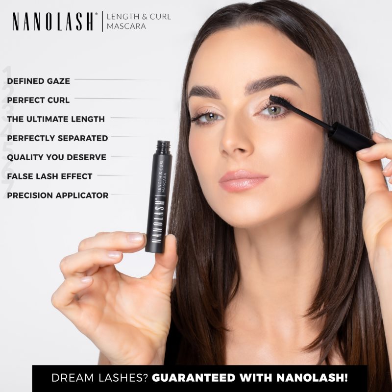 Nanolash Length&Curl Mascara lengthening, curling and volumising mascara 10 ml