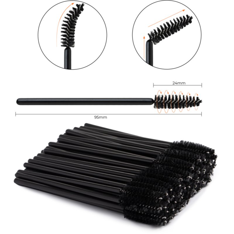 Nanolash Disposable Mascara Wands щіточка для вій та брів 50 кс