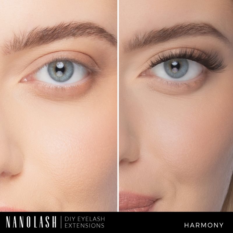 Nanolash DIY Eyelash Extensions пучкові накладні вії без вузликів Harmony 36 кс