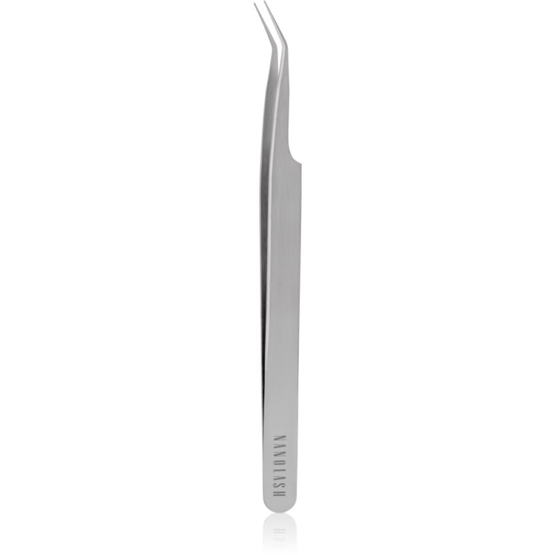 Nanolash Eyelash Tweezers Curved Hilfsmittel zum Auftragen von künstlichen Wimpern 1 St.