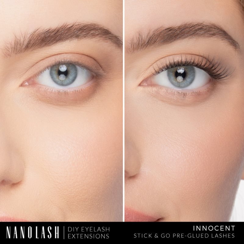 Nanolash DIY Eyelash Extensions sada na domácí prodloužení řas Innocent 36 ks (obrázek 3)