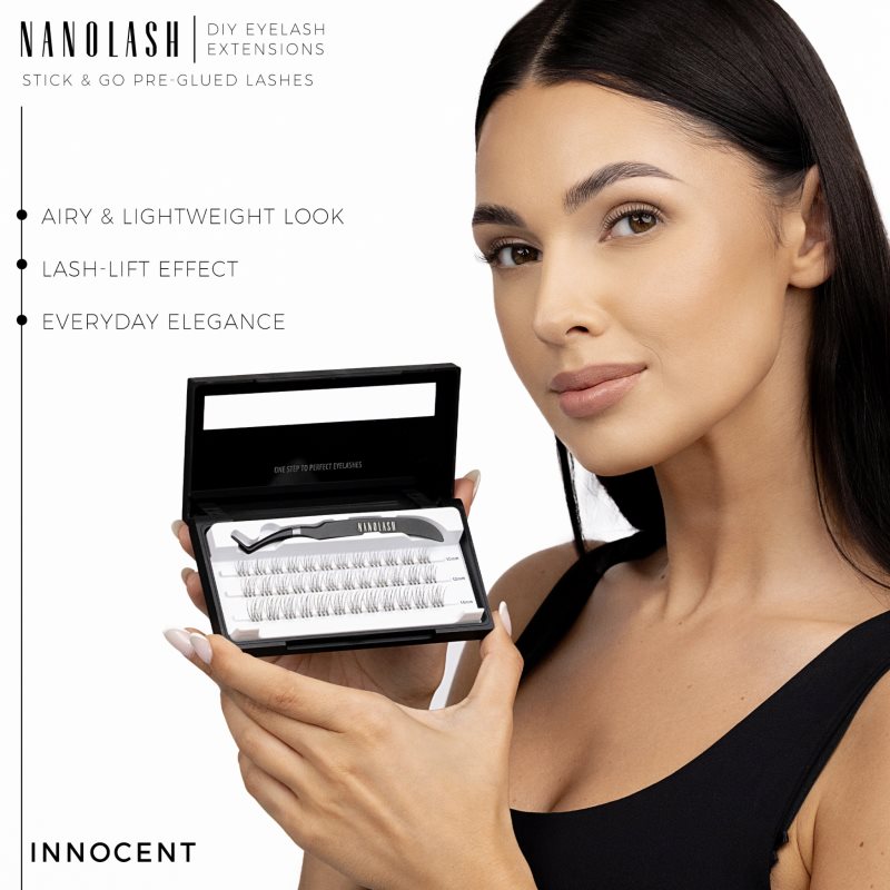Nanolash DIY Eyelash Extensions sada na domácí prodloužení řas Innocent 36 ks (obrázek 6)
