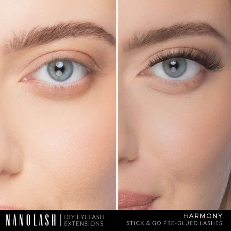 Nanolash DIY Eyelash Extensions sada na domácí prodloužení řas Harmony 36 ks (obrázek 3)