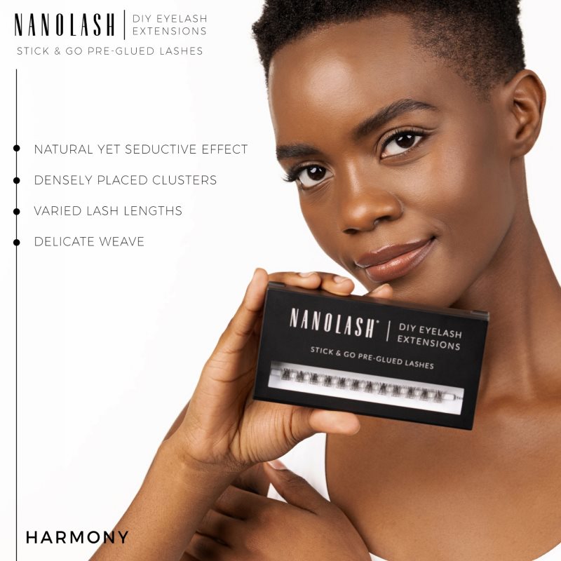 Nanolash DIY Eyelash Extensions sada na domácí prodloužení řas Harmony 36 ks (obrázek 6)