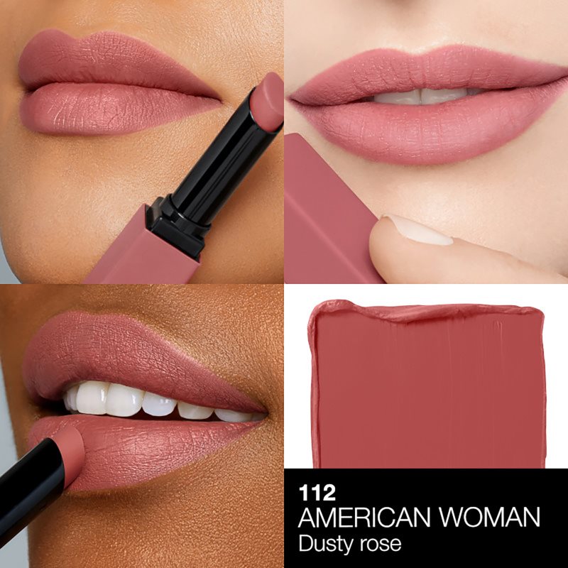 NARS Powermatte Lipstick rossetto a lunga tenuta effetto matte colore American Woman 1,5 g