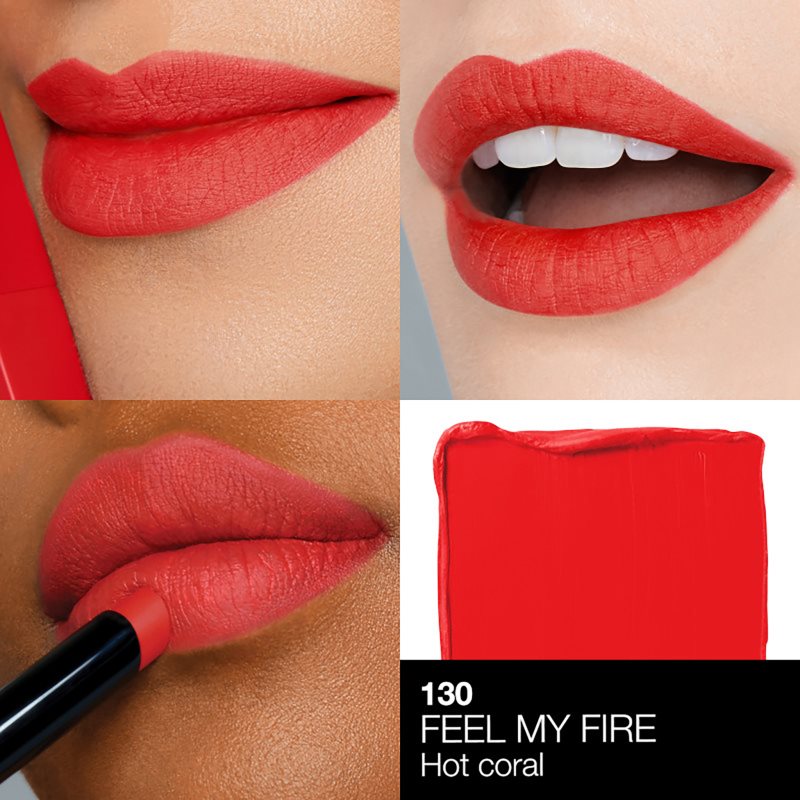NARS Powermatte Lipstick стійка губна помада з матовим ефектом відтінок Feel My Fire 1,5 гр