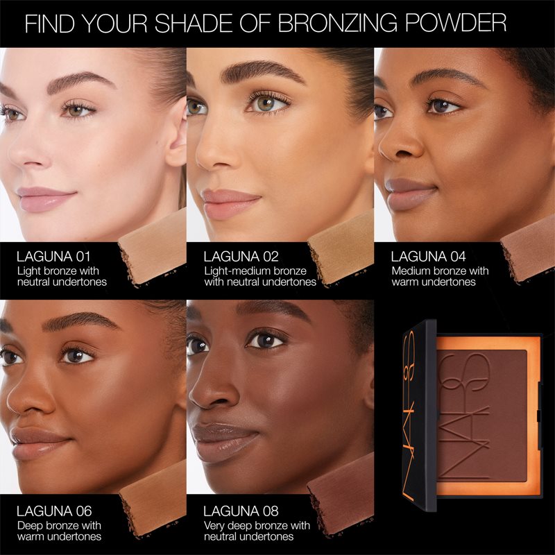 NARS Laguna Mini Bronzing Powder бронзуюча та контурна пудра міні відтінок LAGUNA 01 3,5 гр