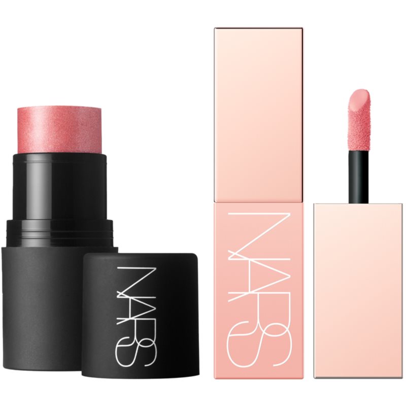 NARS HOLIDAY COLLECTION MINI ORGASM BLUSH DUO Gift Set For Lips And Cheeks Shade ORGASM 2 Pc