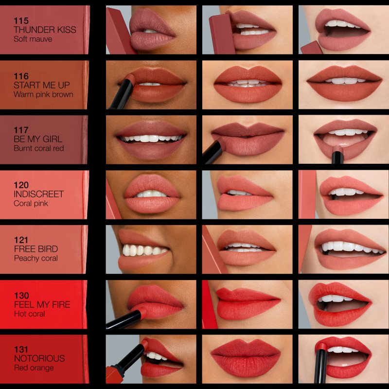 NARS Powermatte Lipstick Rouge à Lèvres Longue Tenue à Effet Mat Teinte NO SATISFACTION 1,5 G