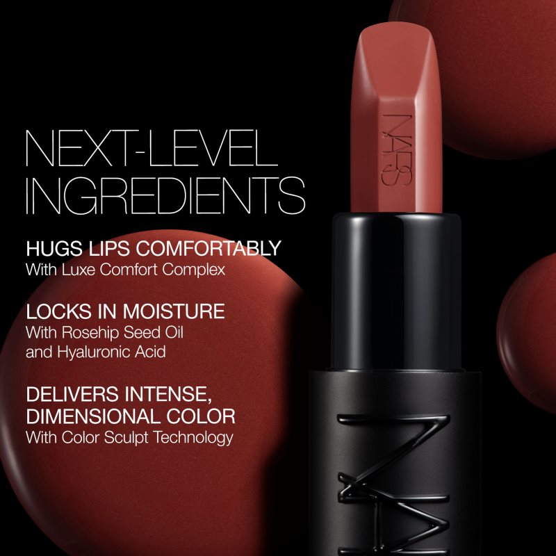 NARS Explicit Lipstick атласна помада відтінок UNASHAMED 3.8 гр