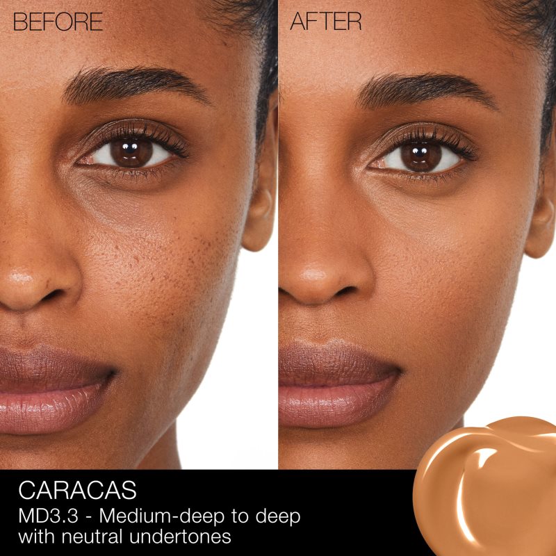 NARS Sheer Glow Foundation Fond De Teint Hydratant Teinte CARACAS 30 Ml