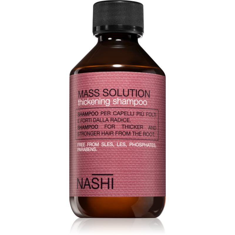 

Nashi Mass Solution Thickening Shampoo зміцнюючий шампунь для рідкого волосся