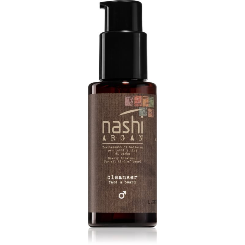 

Nashi Argan Men очищуючий гель для обличчя та зони вусів