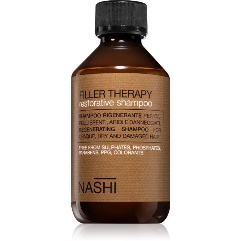 

Nashi Filler Therapy Restorative Shampoo відновлюючий шампунь для сухого або пошкодженого волосся