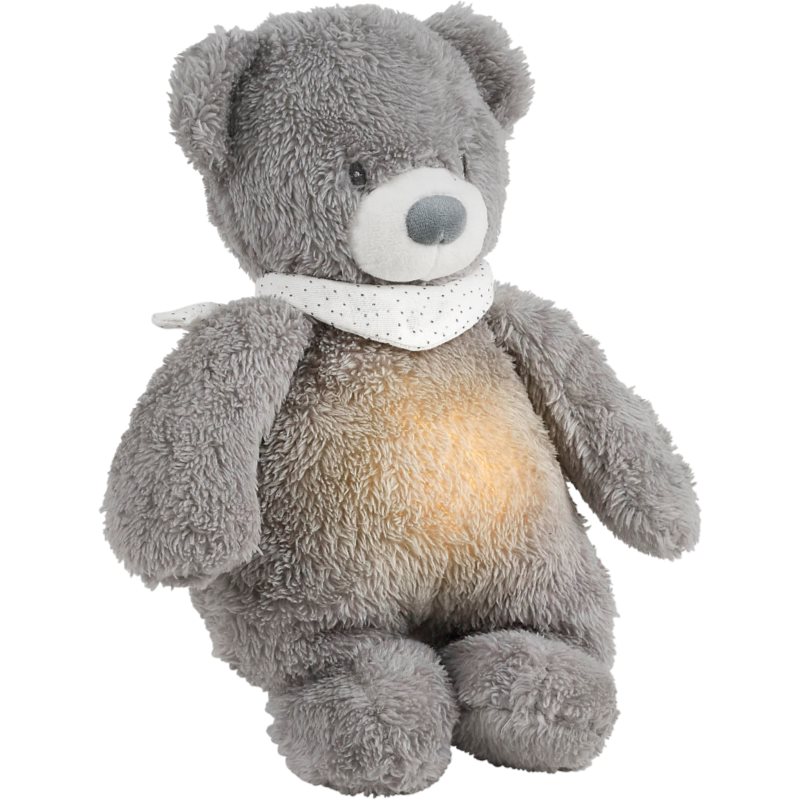 NATTOU Sleepy Bear Grey Schmusetuch mit Schrei-Sensor 0 m+ 1 St.