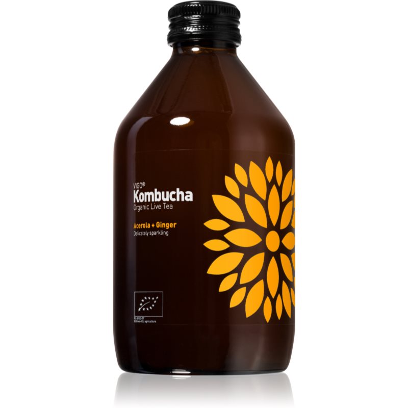 NATU Kombucha BIO probiotický nápoj príchuť Acerola & Ginger 315 ml
