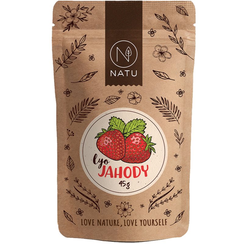 NATU Lyofilizované jahody plátky mrazom sušené ovocie 45 g kúpite na Notino.sk