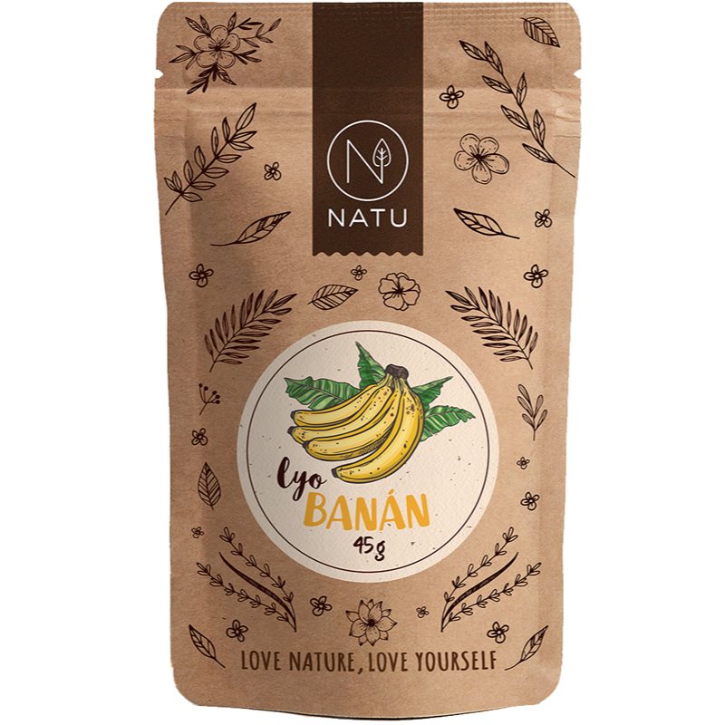 NATU Lyofilizovaný banán plátky mrazom sušené ovocie 45 g kúpite na Notino.sk