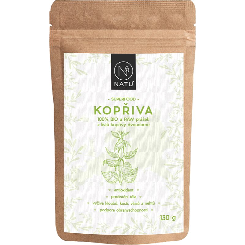 NATU Žihľava list BIO RAW prášok v BIO kvalite 130 g
