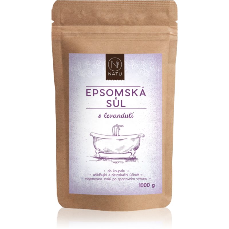 NATU Epsom Salt With Lavender Sel De Bain 1000 G