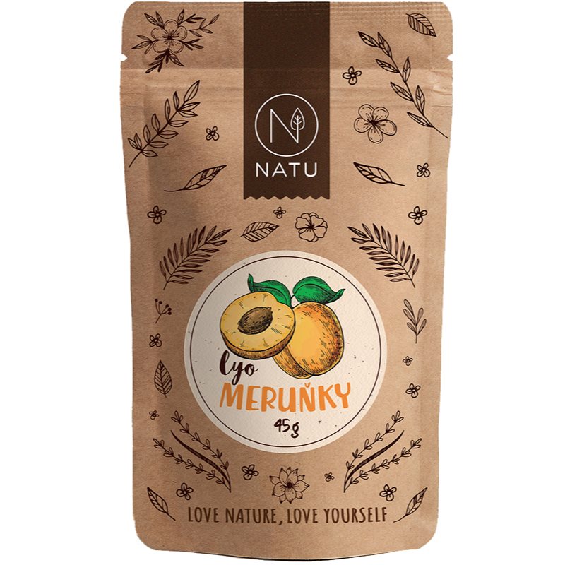 NATU Lyofilizované marhule mrazom sušené ovocie 45 g