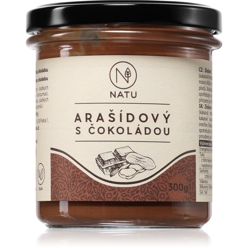 NATU Arašídový krém s hořkou čokoládou 300 g koupíte na Notino.cz