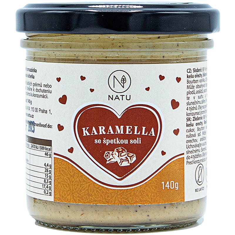 NATU Karamella ořechová pomazánka 140 g