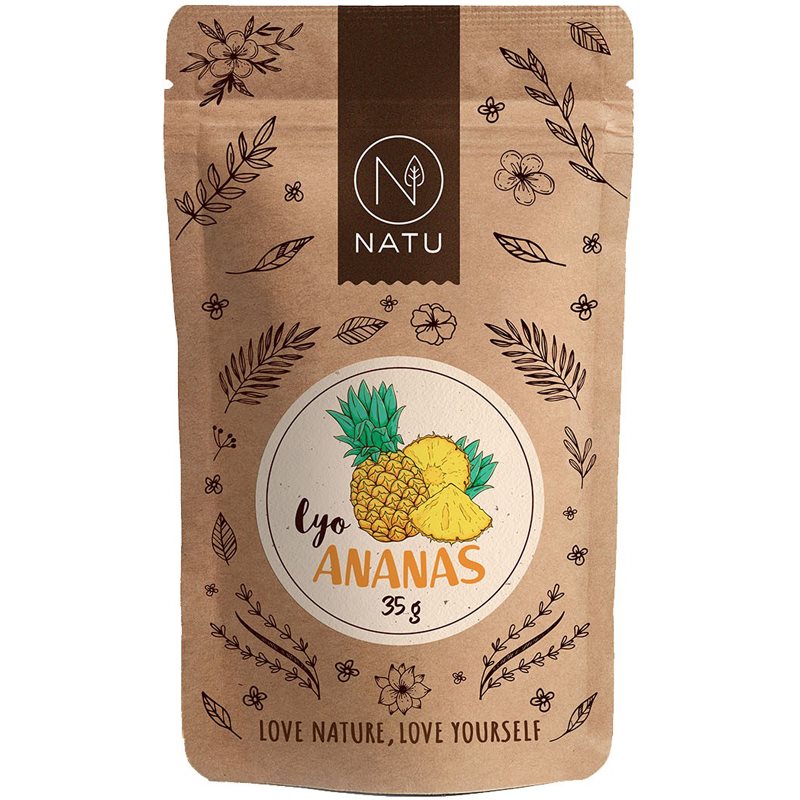 E-shop NATU Lyofilizovaný ananas mrazem sušené ovoce 35 g