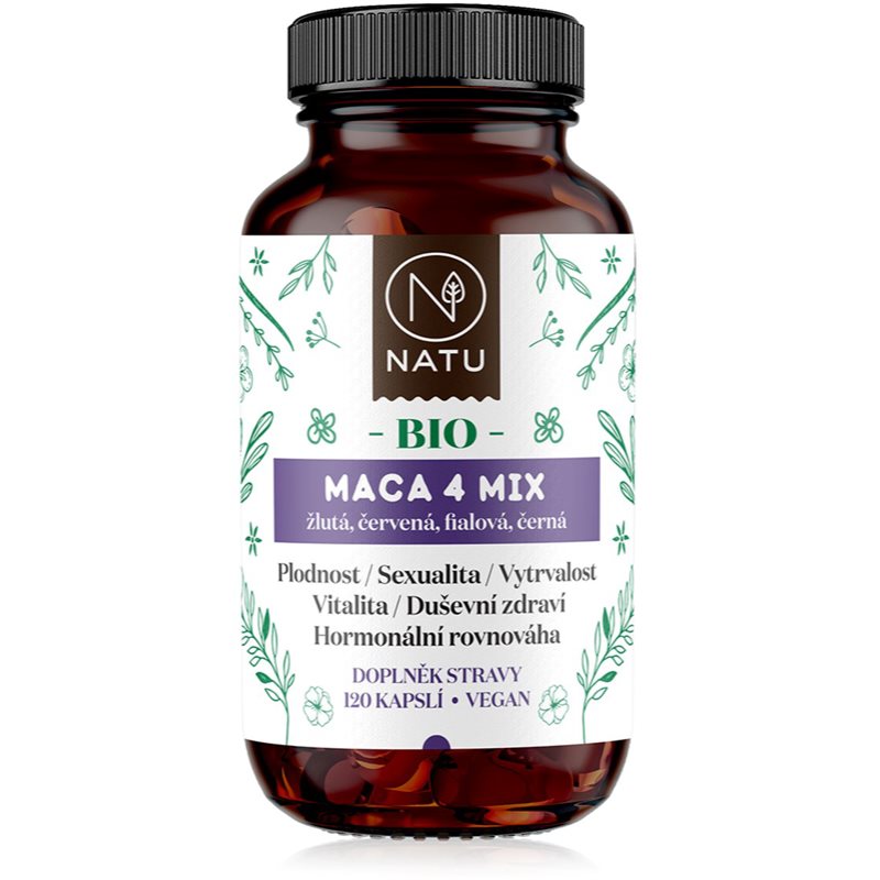 NATU Maca 4 Mix BIO 120 kapslí koupíte na Notino.cz