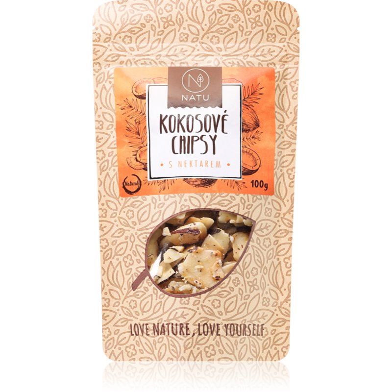 NATU Kokosové chipsy s nektárom kokosové čipsy 100 g