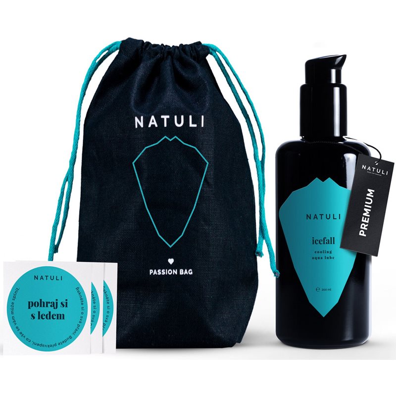 NATULI Premium Icefall Gel Lubrifiant Effet Rafraîchissant + Bag 200 Ml