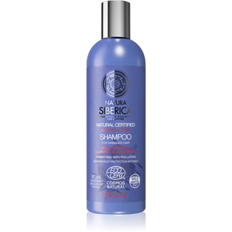 Natura Siberica Natural Anti-pollution posilňujúci šampón pre poškodené vlasy 270 ml