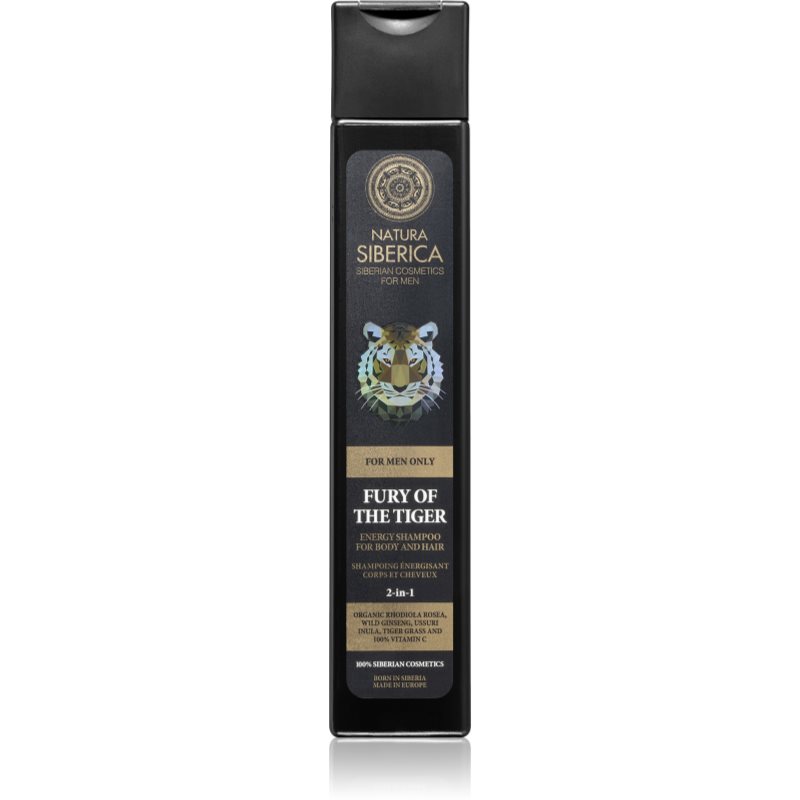 Natura Siberica For Men Only Energizing Shampoo für haare und körper 250 ml