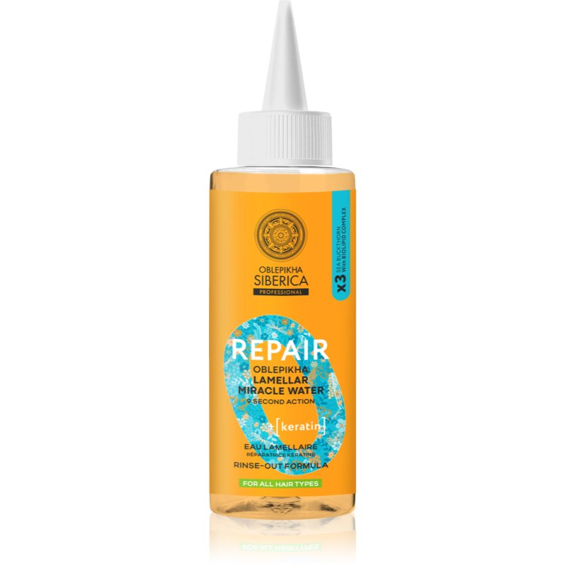 Natura Siberica Oblepikha Siberica micelární voda pro posílení a lesk vlasů 200 ml