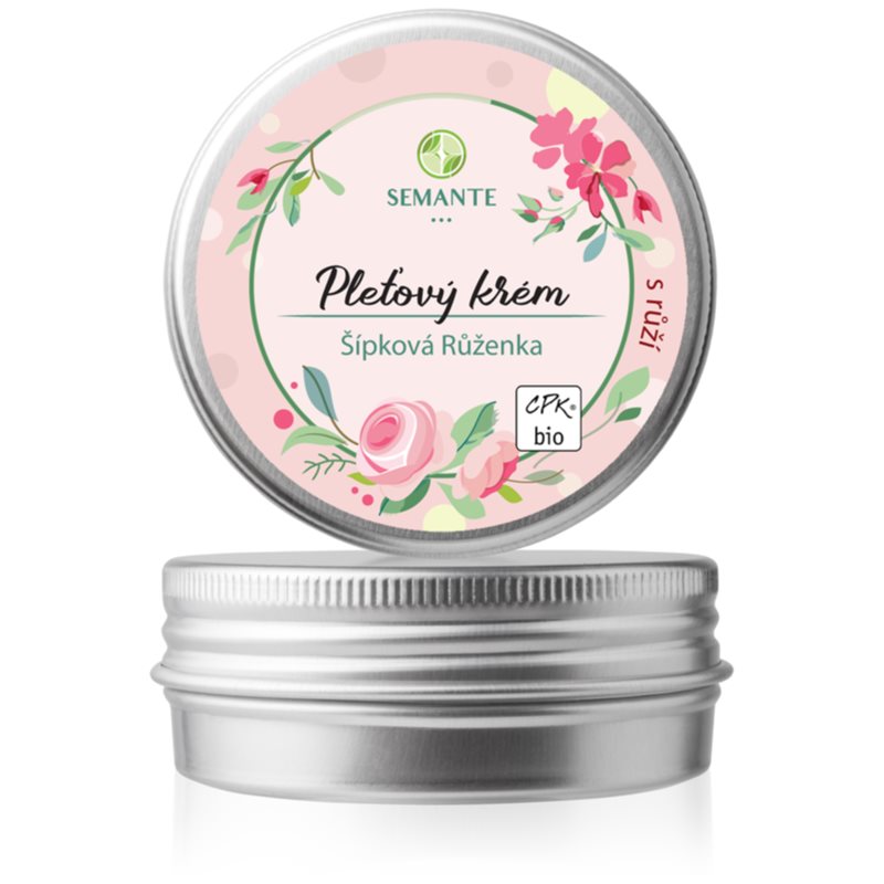 Naturalis Semante Rose Face Cream dieninis drėkinamasis kremas EKO kokybės standarto 50 ml