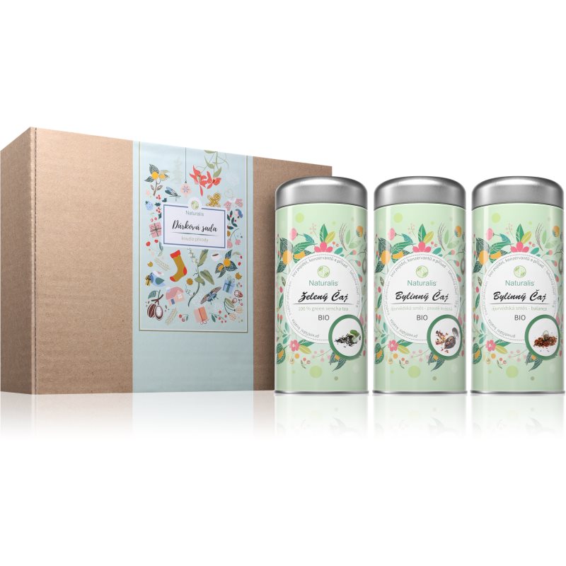 Naturalis Vánoční sada bylinných čajů Pohoda BIO darčeková sada