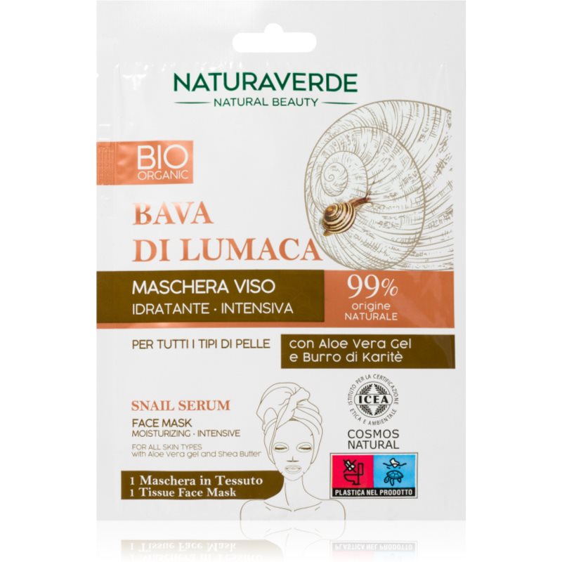 Naturaverde Bava Di Lumaca hidratantna maska za lice s ekstraktom puža 1 kom