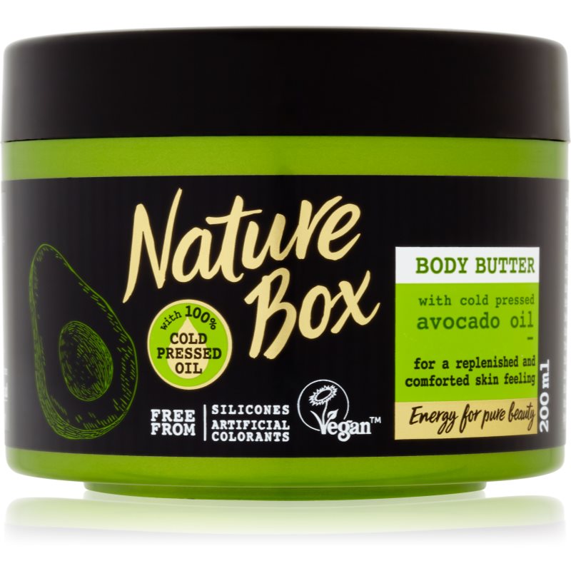 Nature Box Avocado maitinamasis kūno sviestas 200 ml