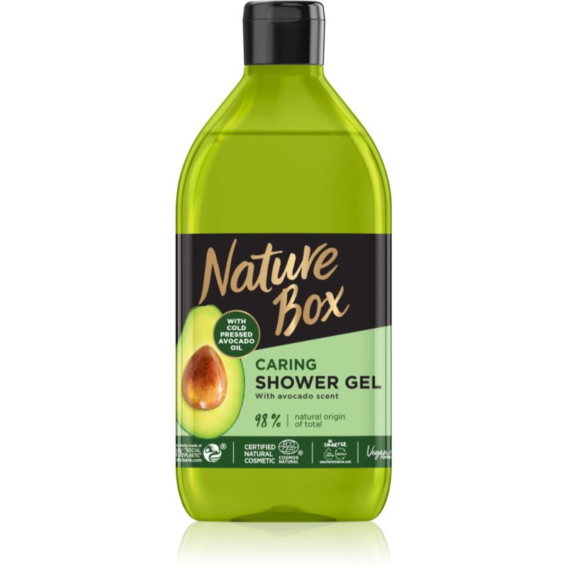 Nature Box Avocado заспокійливий гель для душу з авокадо 385 мл