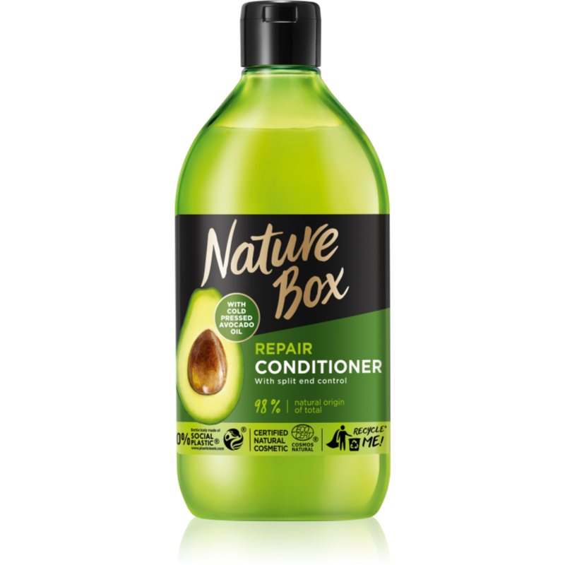 E-shop Nature Box Avocado hloubkově regenerační kondicionér na vlasy 385 ml