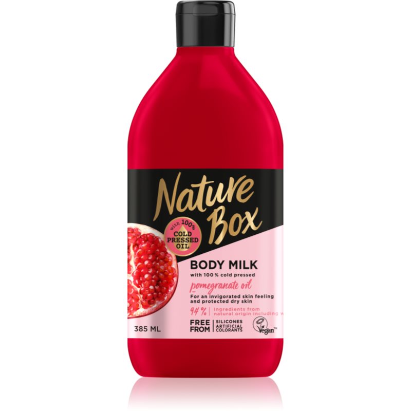 

Nature Box Pomegranate енергетичне молочко для тіла зі зволожуючим ефектом