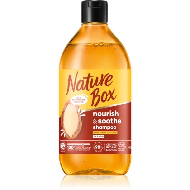 E-shop Nature Box Argan intenzivně vyživující šampon s arganovým olejem 385 ml