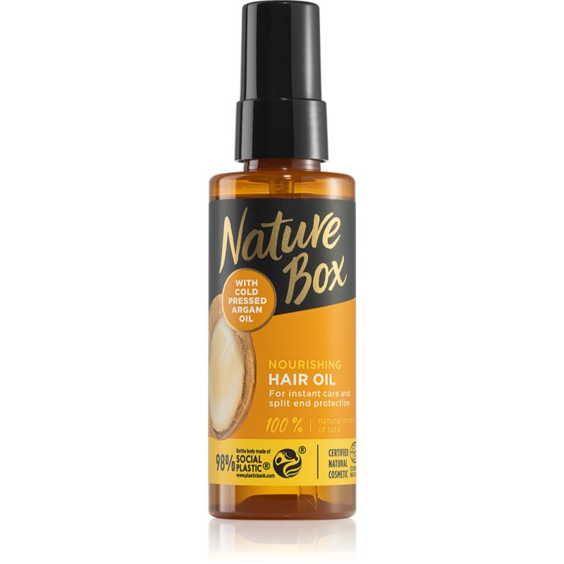 Nature Box Argan vyživujúci olej na vlasy 70 ml