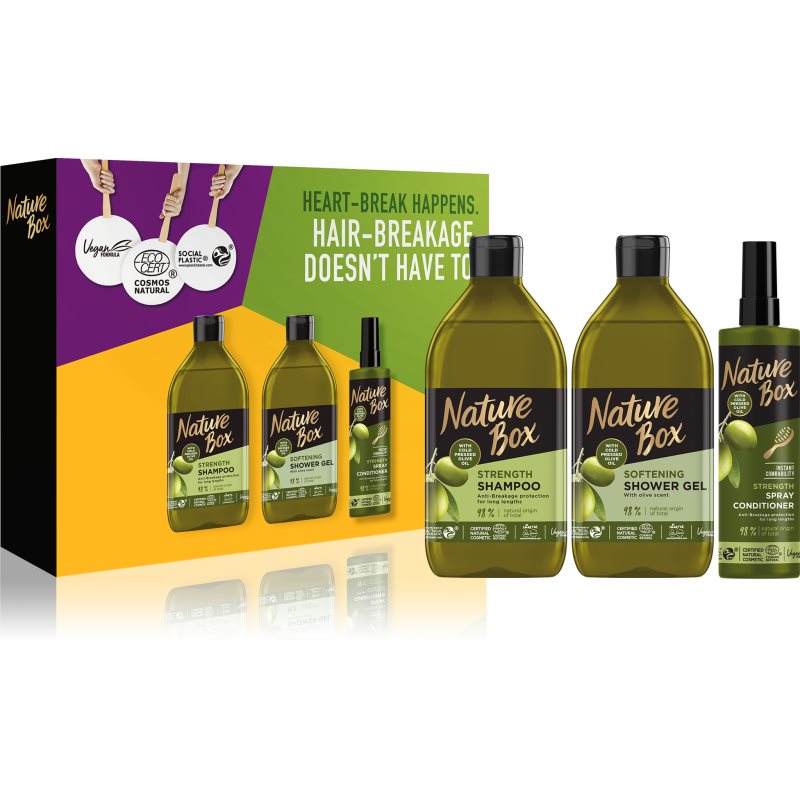 

Nature Box Olive Oil подарунковий набір (для тіла та волосся)