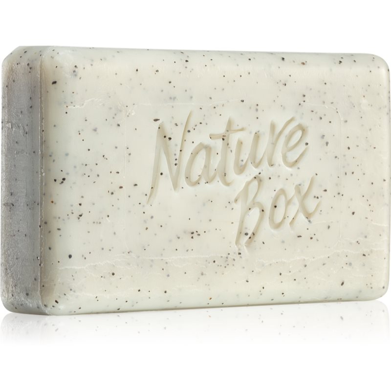 E-shop Nature Box Coconut čisticí tuhé mýdlo s peelingovým efektem 90 g