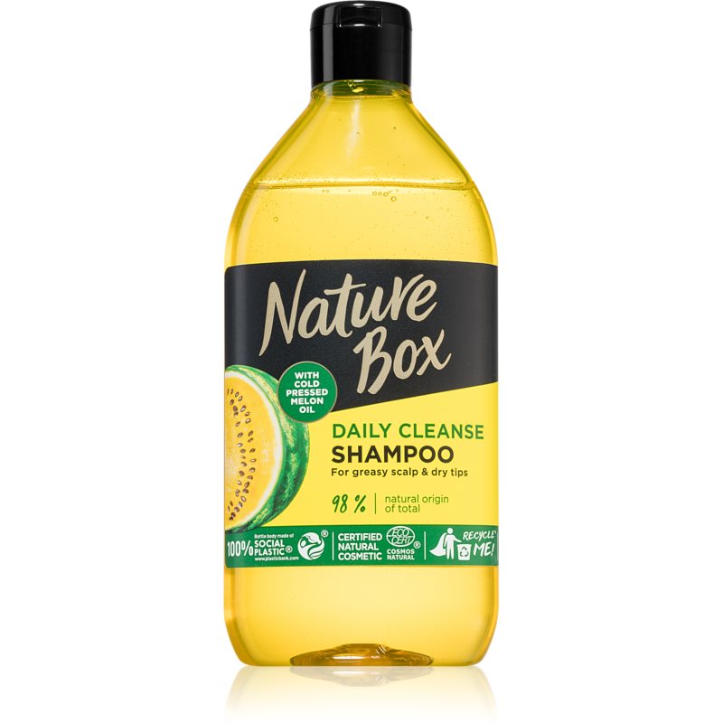E-shop Nature Box Melon čisticí šampon pro mastnou pokožku hlavy 385 ml