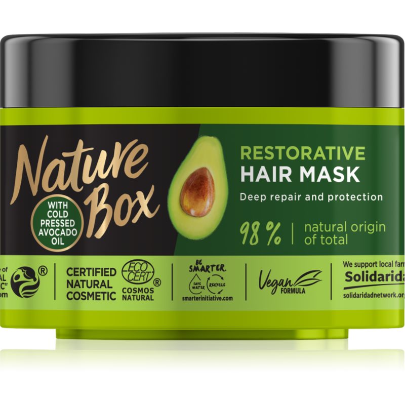 

Nature Box Avocado інтенсивна відновлююча маска для пошкодженого волосся