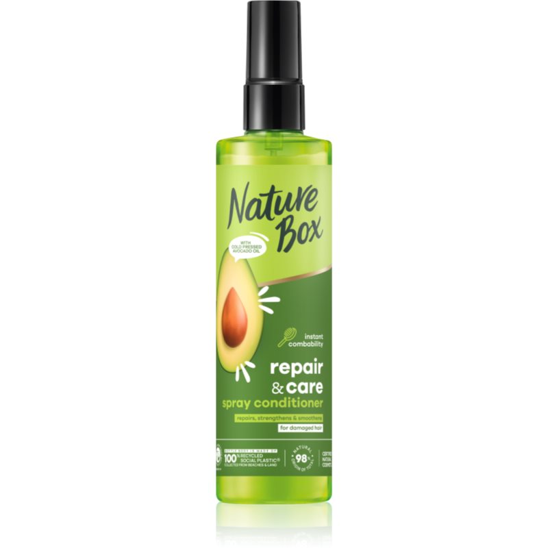 Nature Box Avocado regeneracijski balzam za poškodovane lase v pršilu 200 ml