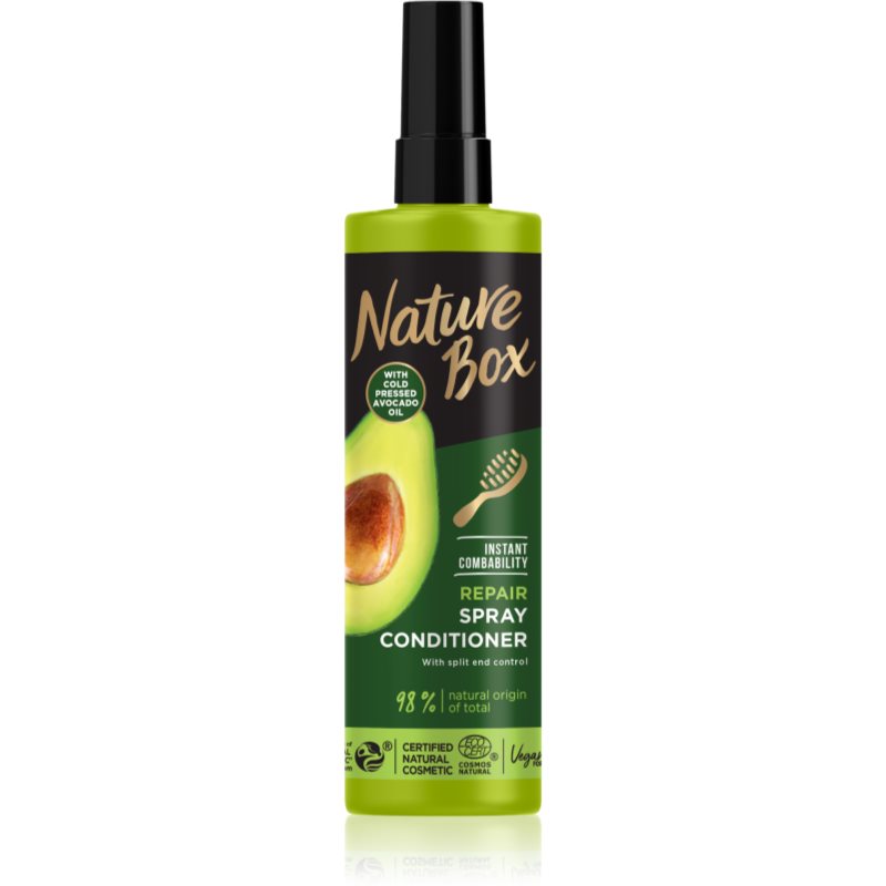 Nature Box Avocado regenerační balzám pro poškozené vlasy ve spreji 200 ml